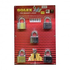 Solex 50mm (5 Pcs) Key Alike System Top Security Padlock  CR50-05